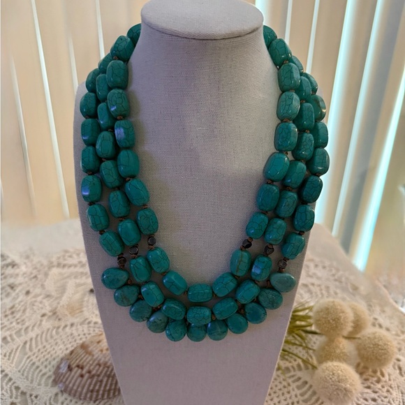 Silpada Jewelry - Silpada Sterling Silver Howlite Turquoise “Drops of the Ocean" Necklace 🦚